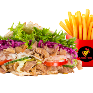 Chicken Doner and chips